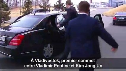 Poignée de mains entre Poutine et Kim Jong Un