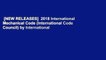 [NEW RELEASES]  2018 International Mechanical Code (International Code Council) by International