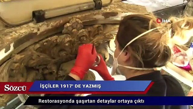 Dolmabahçe Sarayı’nda bulundu: İşçiler 1917’de yazmış