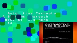 Automotive Technology: A Systems Approach  Best Sellers Rank : #3