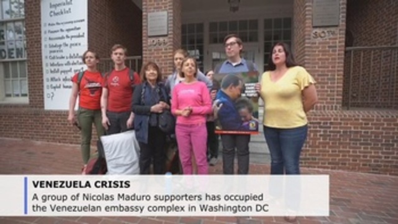 Venezuelan embassy complex in Washington heads for showdown amid tug-of-war