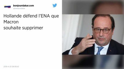 De passage à Strasbourg, François Hollande vole au secours de l'Ena