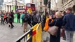 Extinction Rebellion protesters block traffic outside Bank of England in London