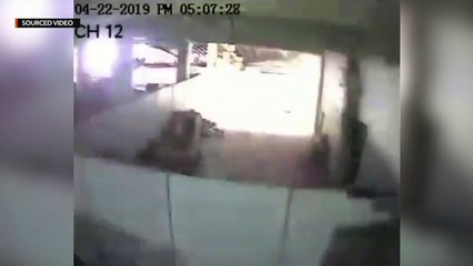 WATCH CCTV captures scene inside Chuzon Supermarket during quake