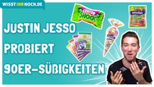 US-Sänger Justin Jesso probiert deutsche Süßigkeiten aus den 90ern - Center Shock, Ahoj Brause & Co.