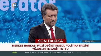 Merkez Bankası faizi değiştirmedi
