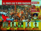 PM Narendra Modi roadshow in Varanasi, BJP's mega show of strength — Lok Sabha Elections 2019
