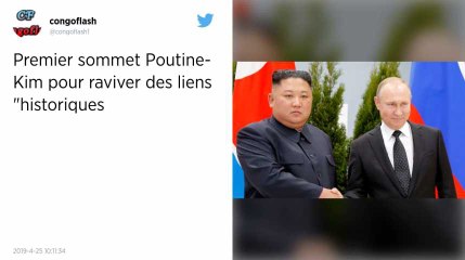 Vladimir Poutine et Kim Jong-un affichent leur bonne volonté au début d’un sommet inédit