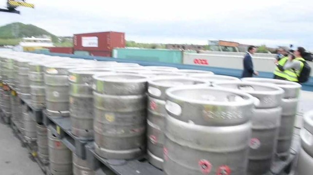 Liège : inauguration du premier bateau d'Ab-Inbev