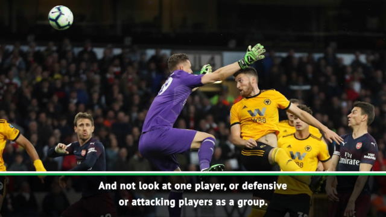 Emery refuses to blame Leno for Wolves goals