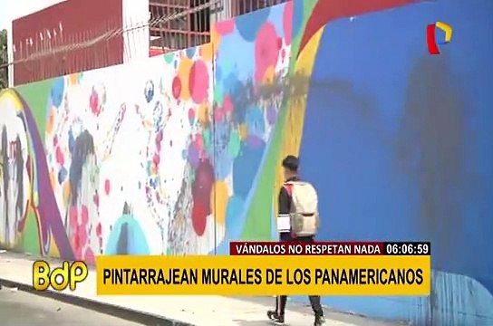 Callao: vándalos dañan murales alusivos a Panamericanos Lima 2019
