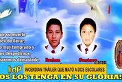 La Oroya: escolares que murieron en accidente fueron despedidos por compañeros
