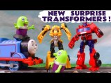 Transformers Cyberverse Autobots Blind Bags with Funny Funlings and Thomas and Friends, Bumblebee and Optimus Prime Opening them when they Rescue them in this family friendly full episode english story for kids