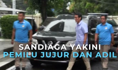 [[FULL]] Pernyataan Sandiaga Yakini Pemilu Jujur dan Adil