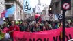 Extinction Rebellion activists block road in central London on the final day of protests