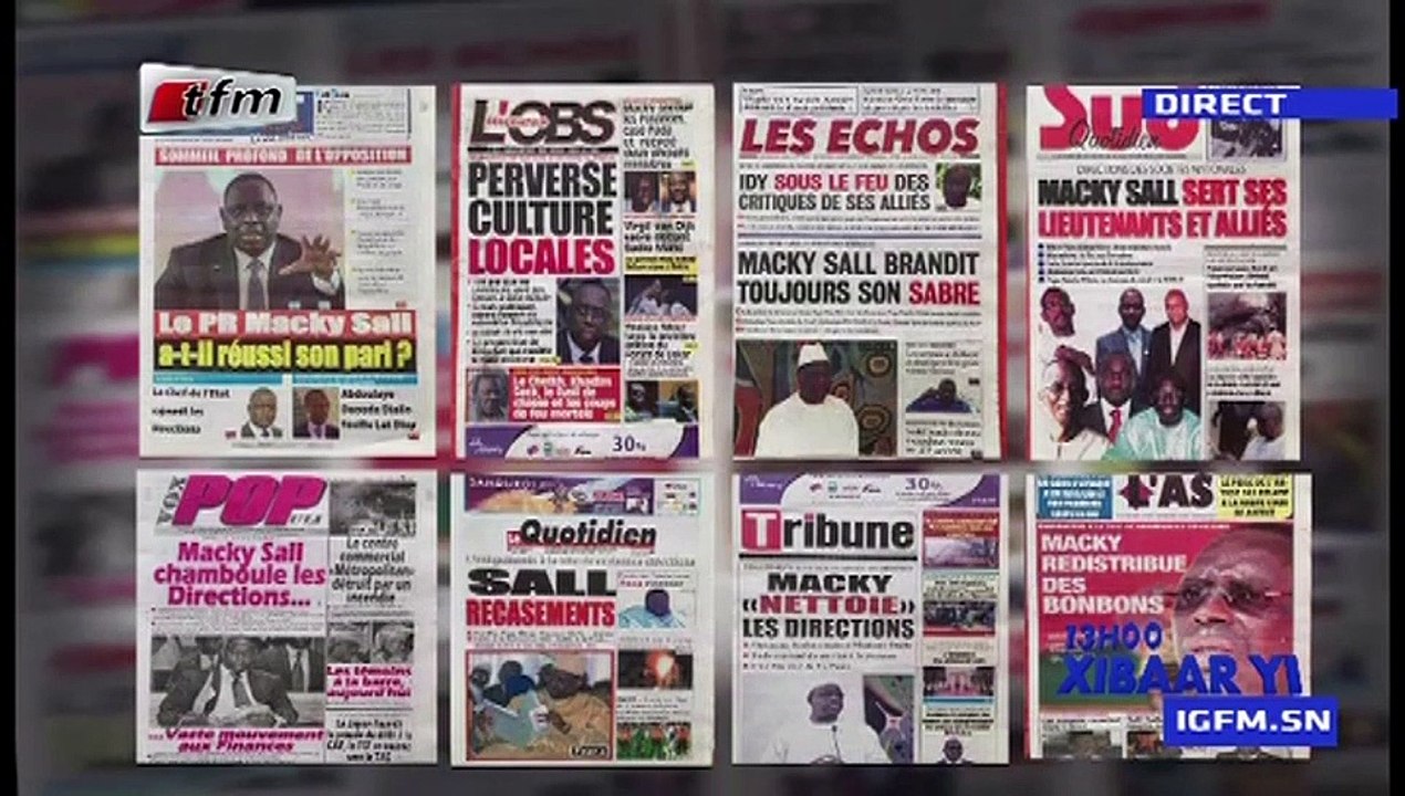 REPLAY - Revue de Presse - Pr : EL HADJ ASSANE GUEYE - 25 Avril 2019