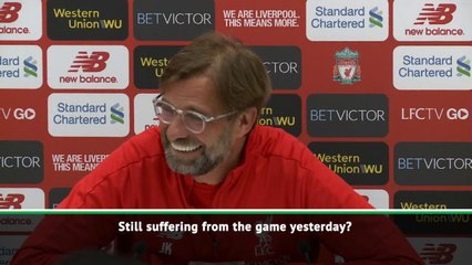 Klopp asks journalist if he's still suffering from Manchester derby