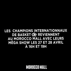 Venez vite au Moroccomall découvrir  les meilleurs Basketteurs du Monde