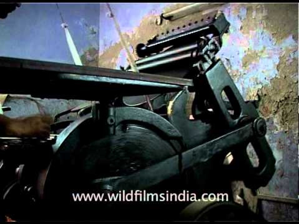 Old printing press in India