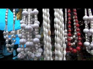A shop with bead ornaments & herbal products - Kodaikanal