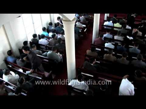 Believers of Christ religiously praying in Mizoram