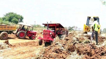 Mahindra 575 DI  Tractor Village boys Fast Driving with Heavy Load Trailer | JCB Machine 3DX MAX |