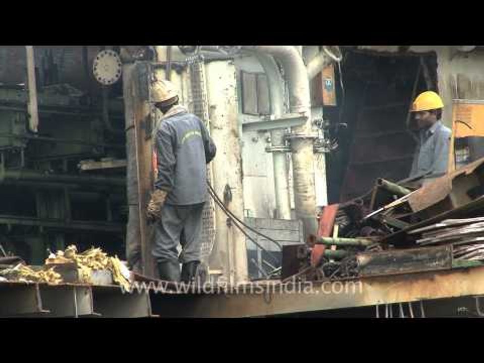 Ship demolition yard of Alang!