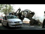 This jeep went down the khud near Mussoorie!