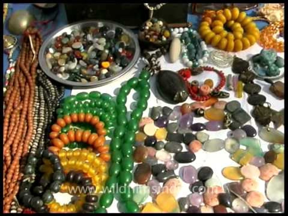 Semi-precious Himalayan stones and jewellery at Kullu Dussehra...