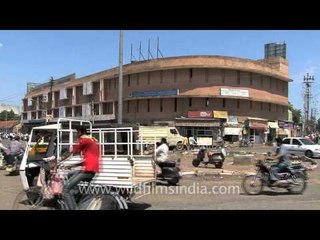 Traffic in ship recycling town of India, Alang!