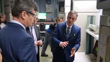 Longlaville : visite du préfet de Meurthe et Moselle Éric Freysselinard chez Glanzstoff