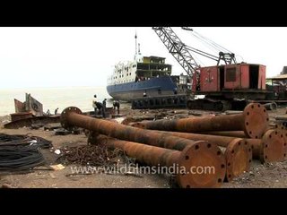 Ship wreckers of Alang, Gujarat