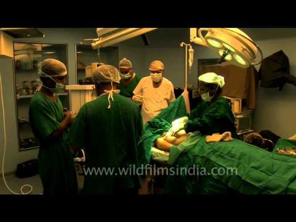 Surgeons preparing for Fibrocystic breast surgery!