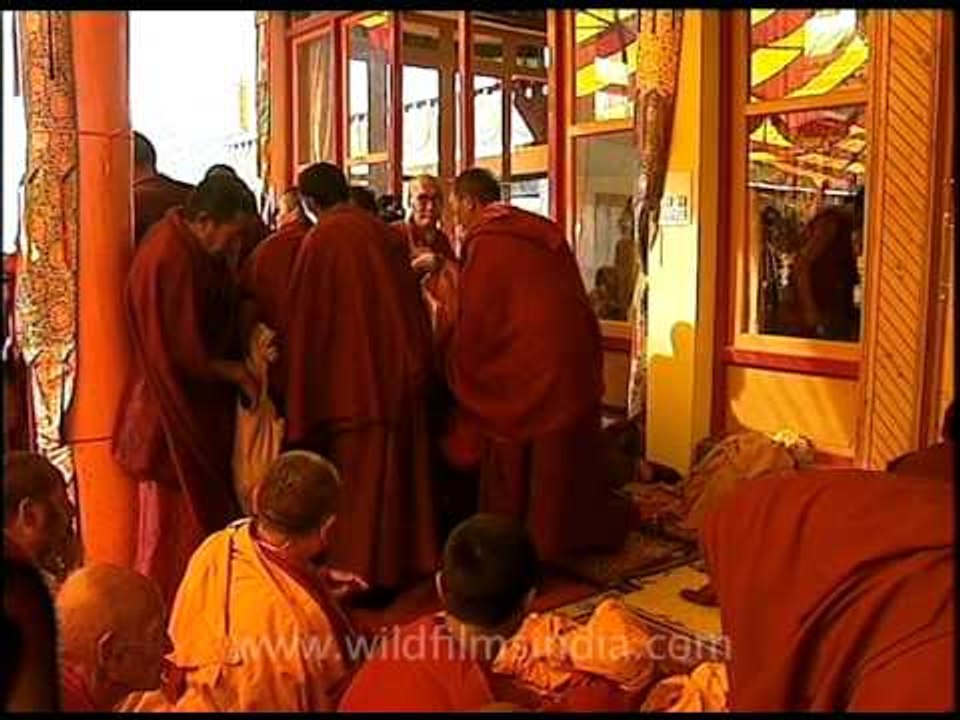 Honorable Dalai Lama at the Spiti Kalachakra...