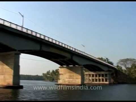 Traveling through the backwaters of Kerala