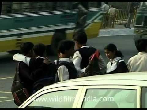 Busy people and traffic of Delhi...