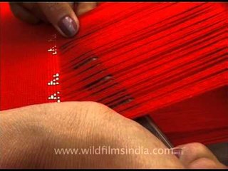 Lotha Naga lady weaving traditional sarong!