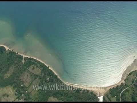 Andaman Islands and sea seen aerially: India from up above