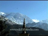 Peaceful Himalayan peaks as seen from Dharamshala
