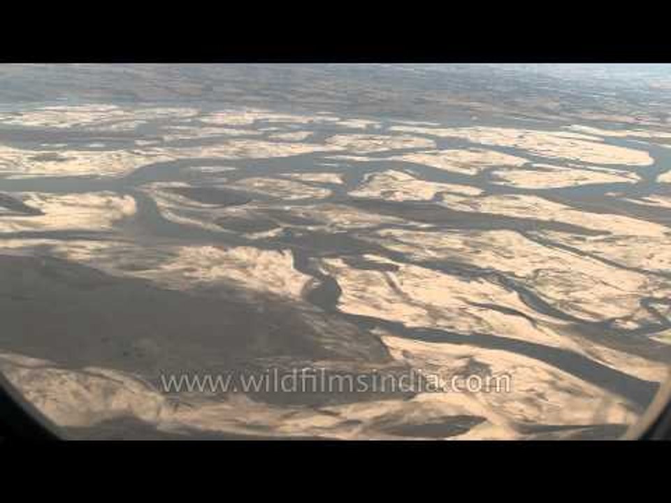 Aerial footage of north-east India: Assam looking towards Bhutan