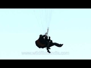Extreme sports - Para sailing in Billing, HImachal