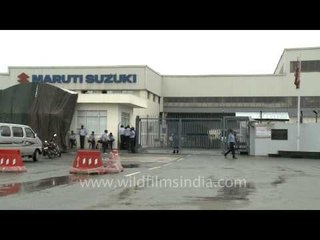Maruti factory in Manesar: all painted and glossed over after the riot and fire!