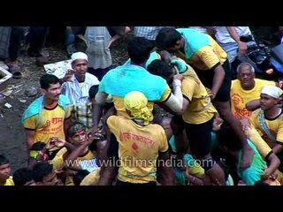 Dahi handi celebration in Maharashtra