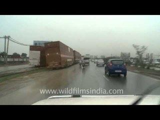 A drive through Manesar during monsoon