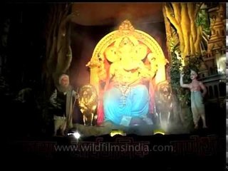 Ganesh idol in Mumbai during Ganeshotsav