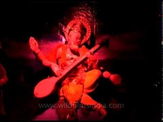 Showcasing epic Hindu mythological event during Ganeshotsav