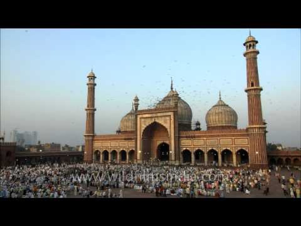 The grand Jama Masjid on the eve of Id ul fitr