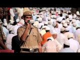 Policeman captures moments of the Eid prayer while on duty at the Jama mosque