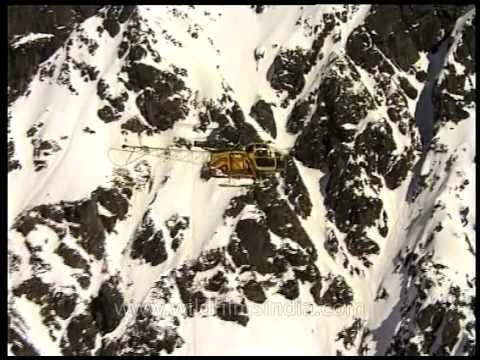 Aerial view of Himalayan range from chopper