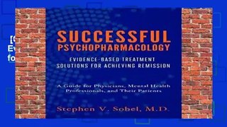 [GIFT IDEAS] Successful Psychopharmacology: Evidence-Based Treatment Solutions for Achieving